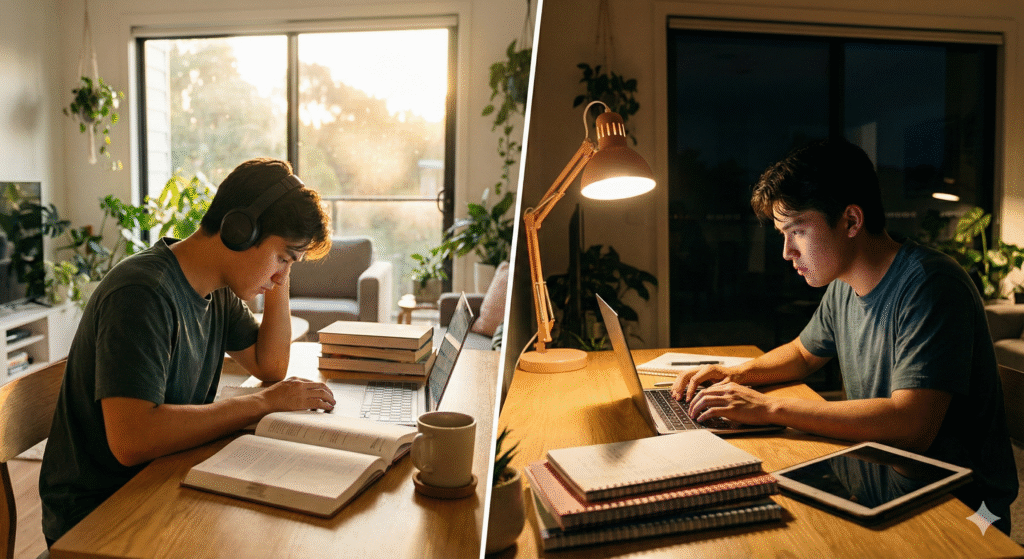 Morning vs Night Study